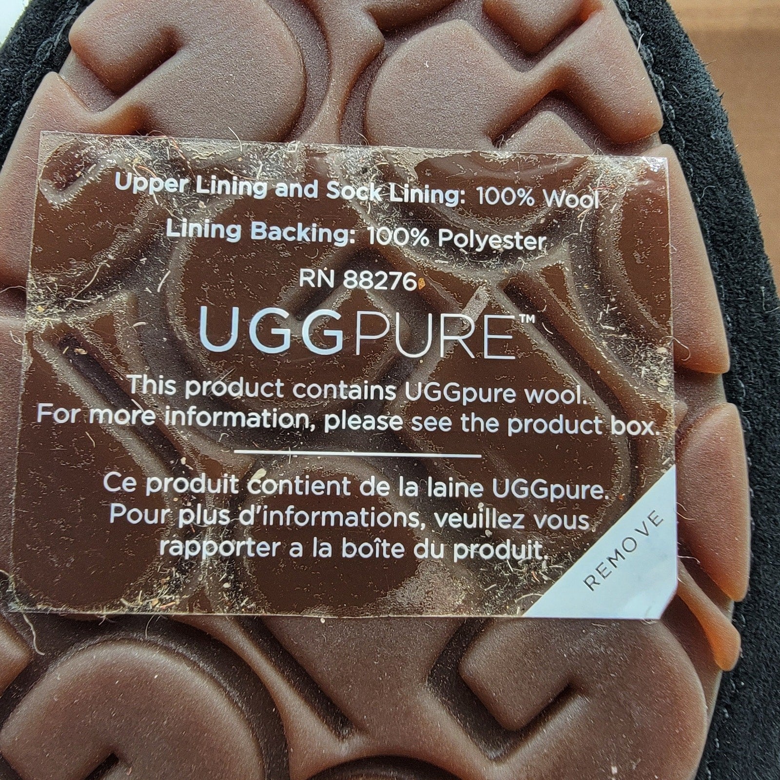 UGG Dakota Black Slipper, Women's Size 5, Wool Lined