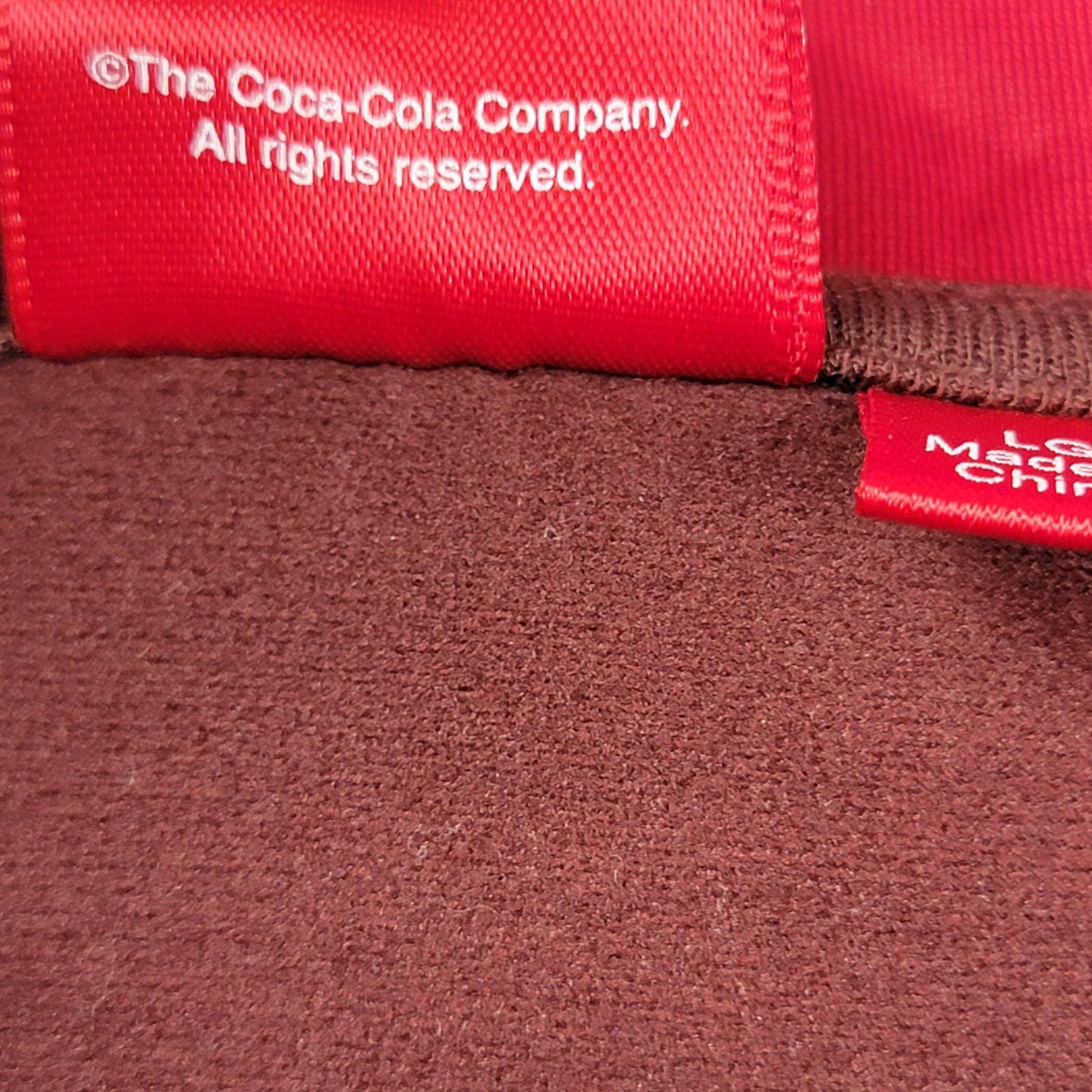 CocaCola Jacket Womens Large Full Zip Track Athletic Retro Red Classic 80s 11553