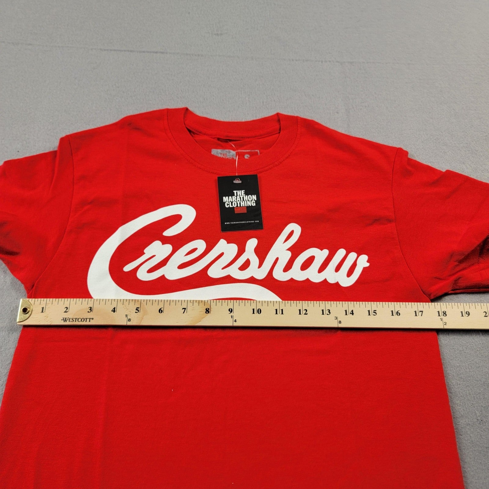 The Marathon Clothing Crenshaw Shirt Mens Small Red Graphic Tee TMC Streetwear7