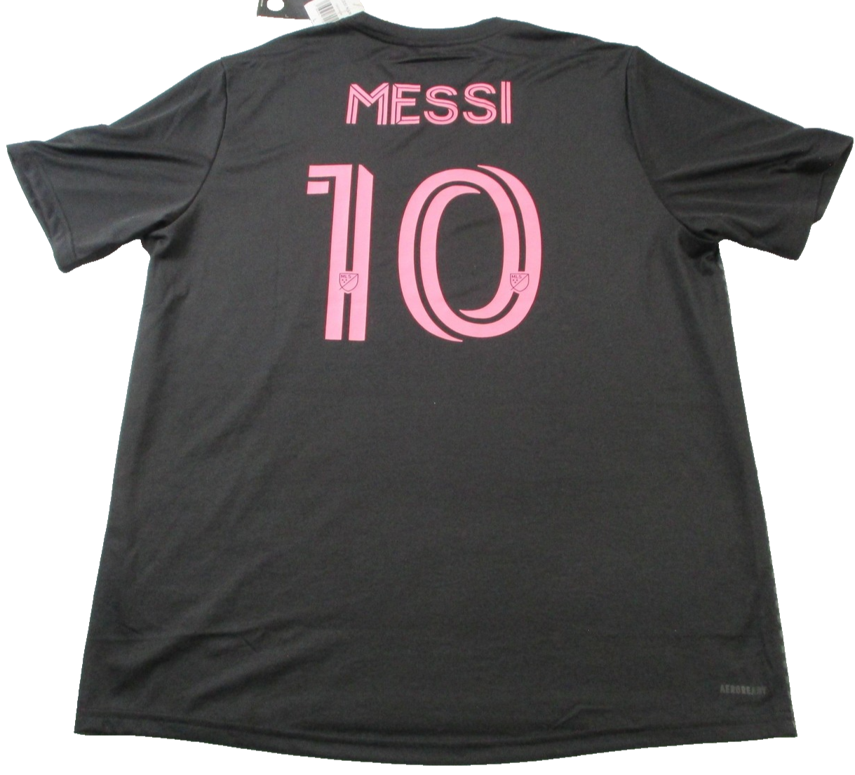 Inter Miami CF Jersey Mens Large Black MLS Soccer Messi 10 Adidas AEROREADY 15041