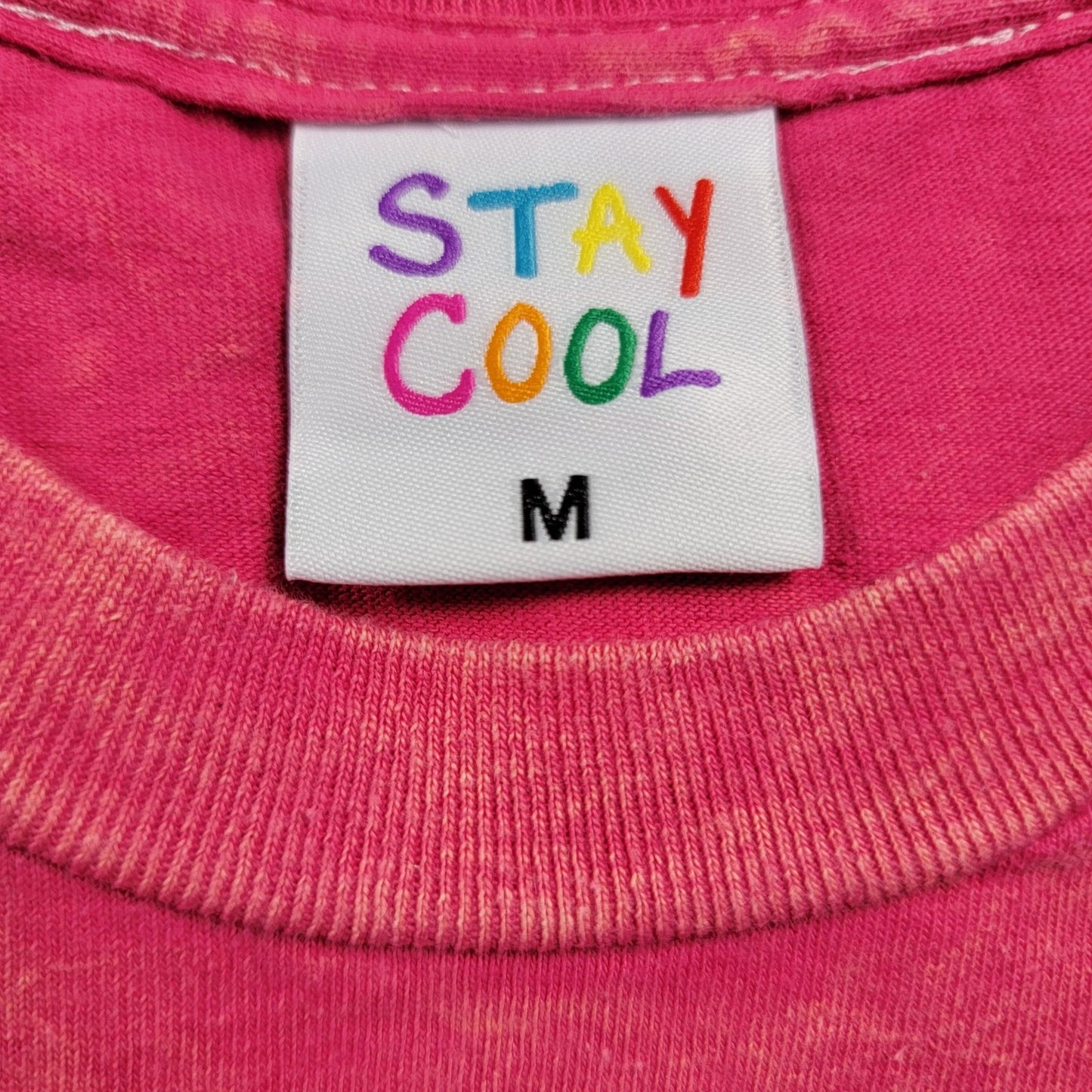 Stay Cool Shirt 3 pack bundle Unisex Sz M Green, Blue & Red 100% Cotton