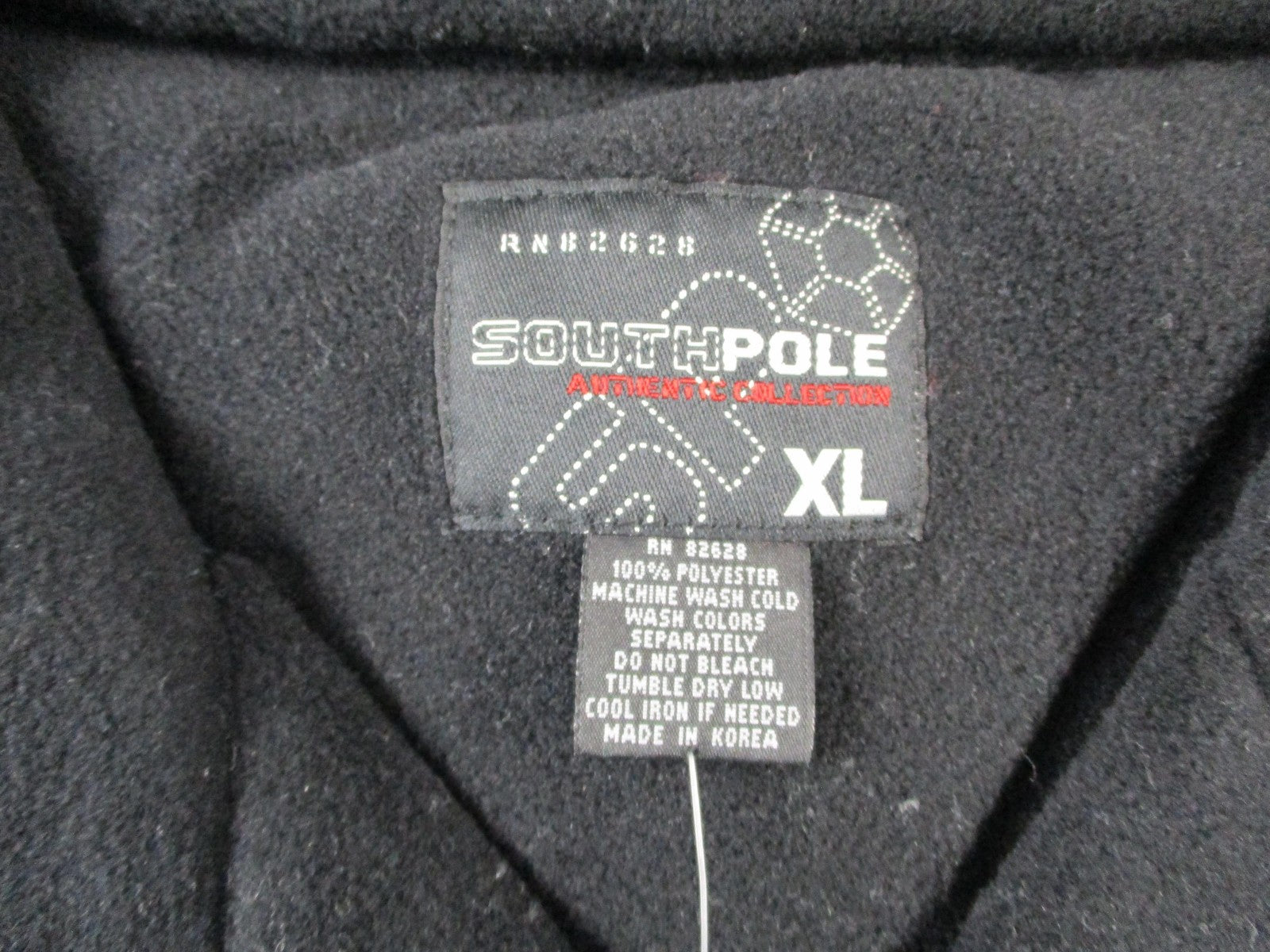 Southpole Jacket Mens XL White Blue Fleece Windbreaker Pockets Outdoor 162916312