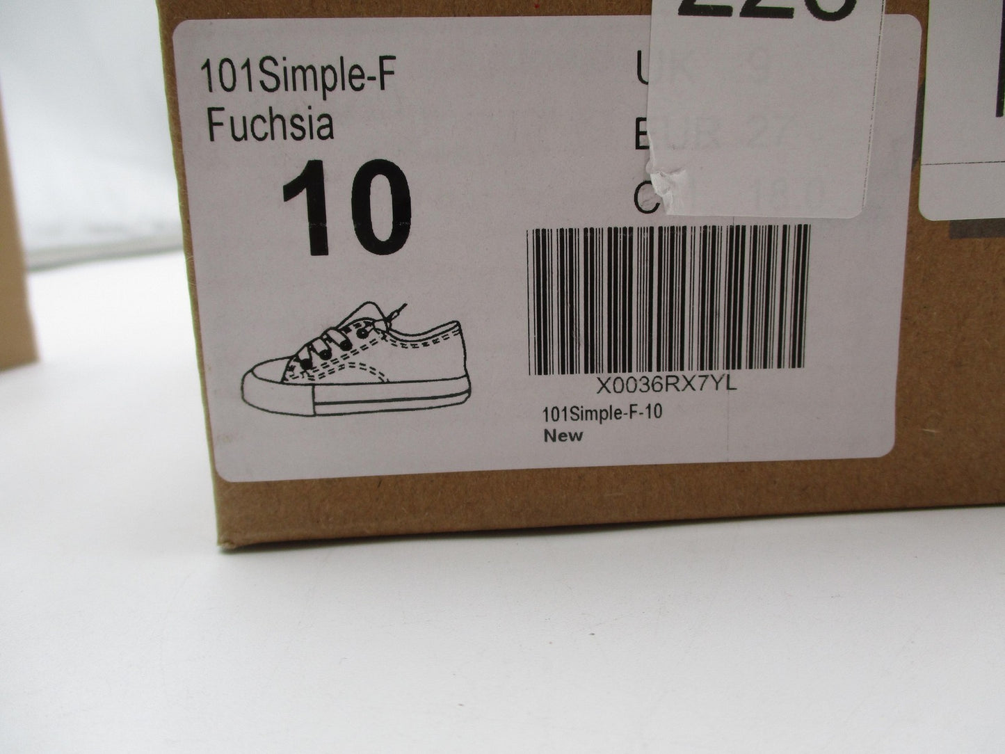 Weestep 101Simple-F Shoes Girls Size 10 Pink Canvas Low Top Casual Sneakers12
