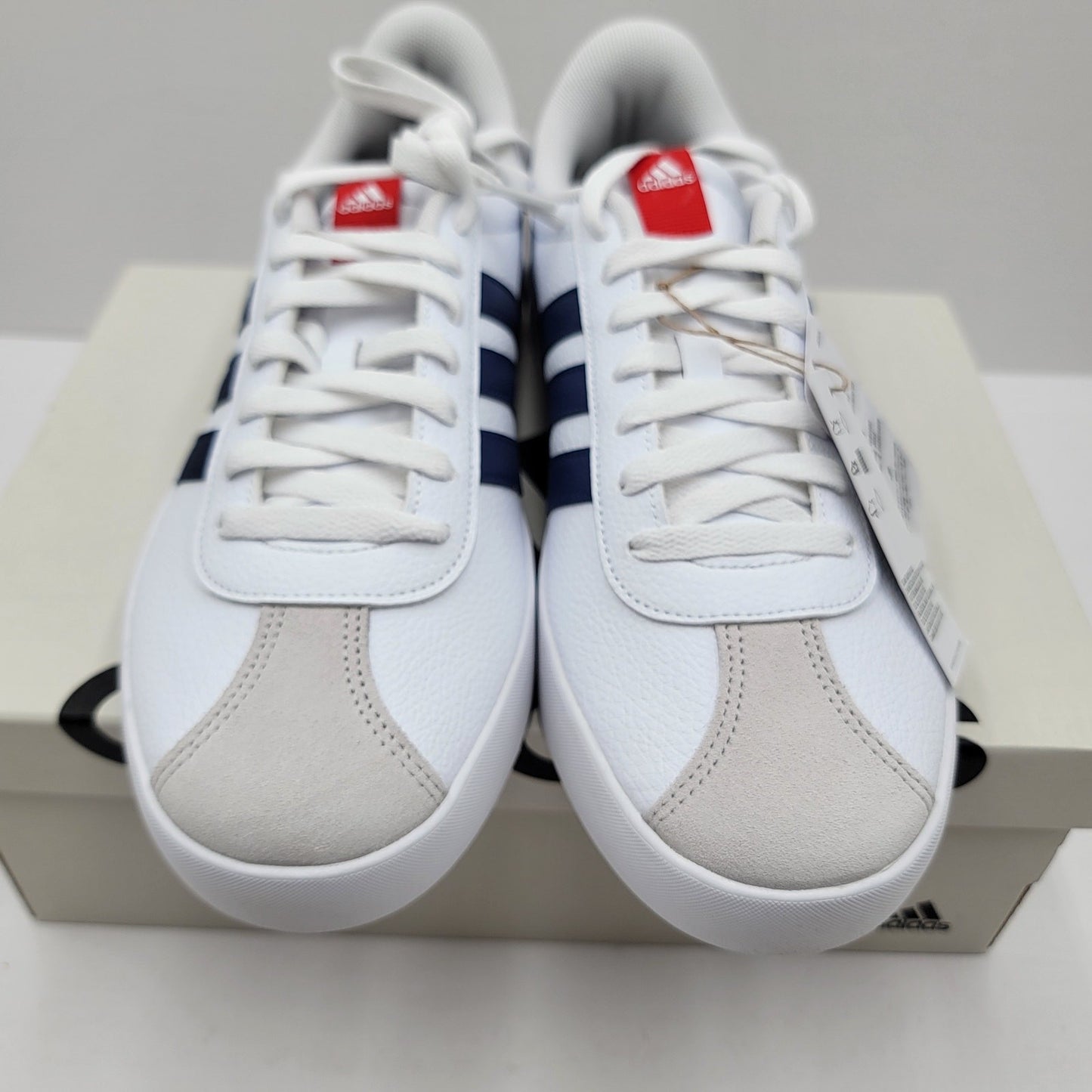 Adidas VL Court 3.0 White Dark Blue  Size 10  New!2