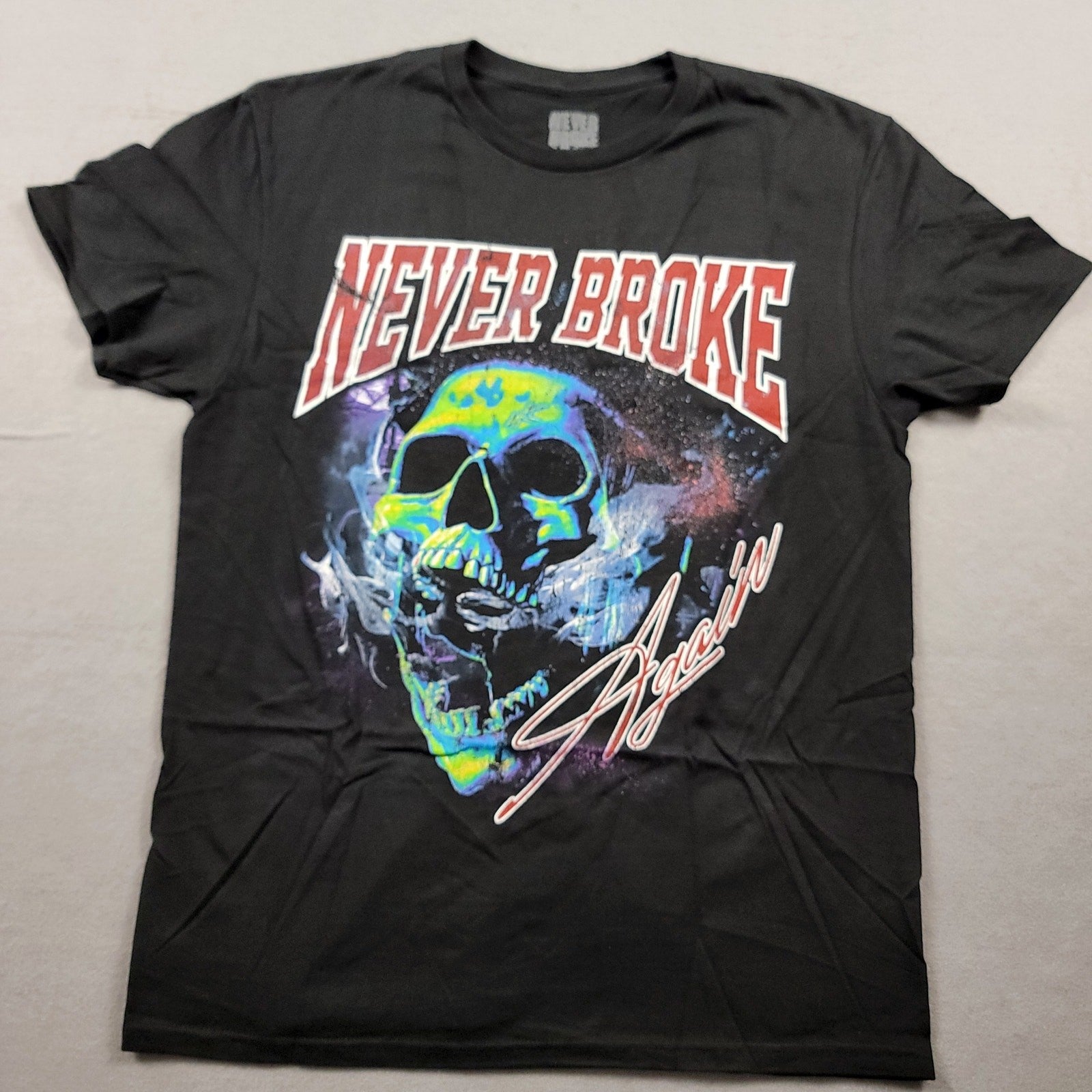 Young Boy Never Broke Again Smoking Skull Tee Black Sz XL0