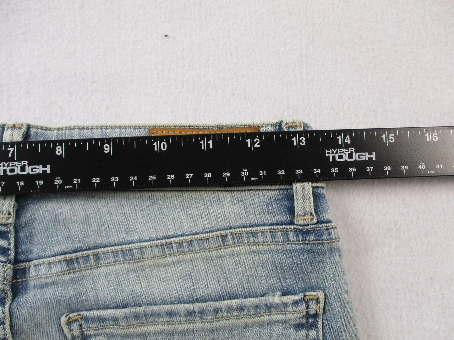 Fidelity Stevie Jeans Womens 26 Blue Slim Straight Slit Hem Daytona Wash 144812