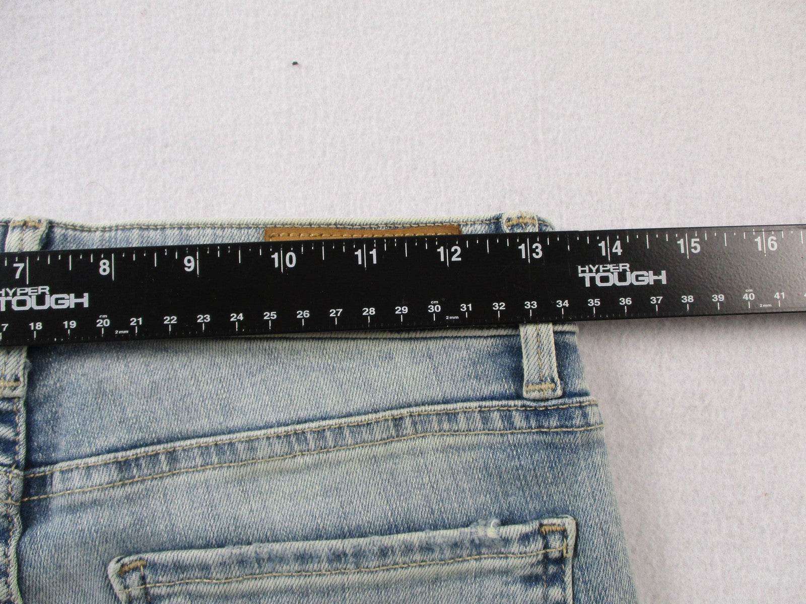Fidelity Stevie Jeans Womens 26 Blue Slim Straight Slit Hem Daytona Wash 144812