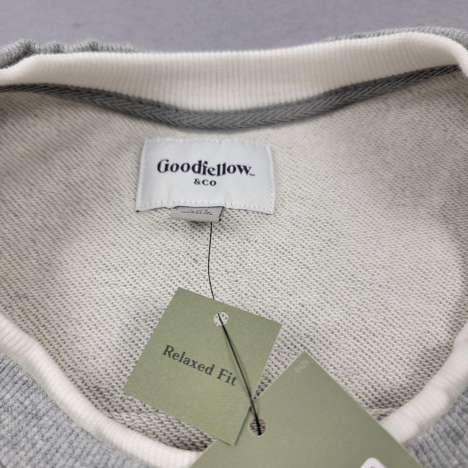 Goodfellow & Co Sweatshirt Mens 4XL Heather Gray Relaxed Fit Crewneck Pullover2