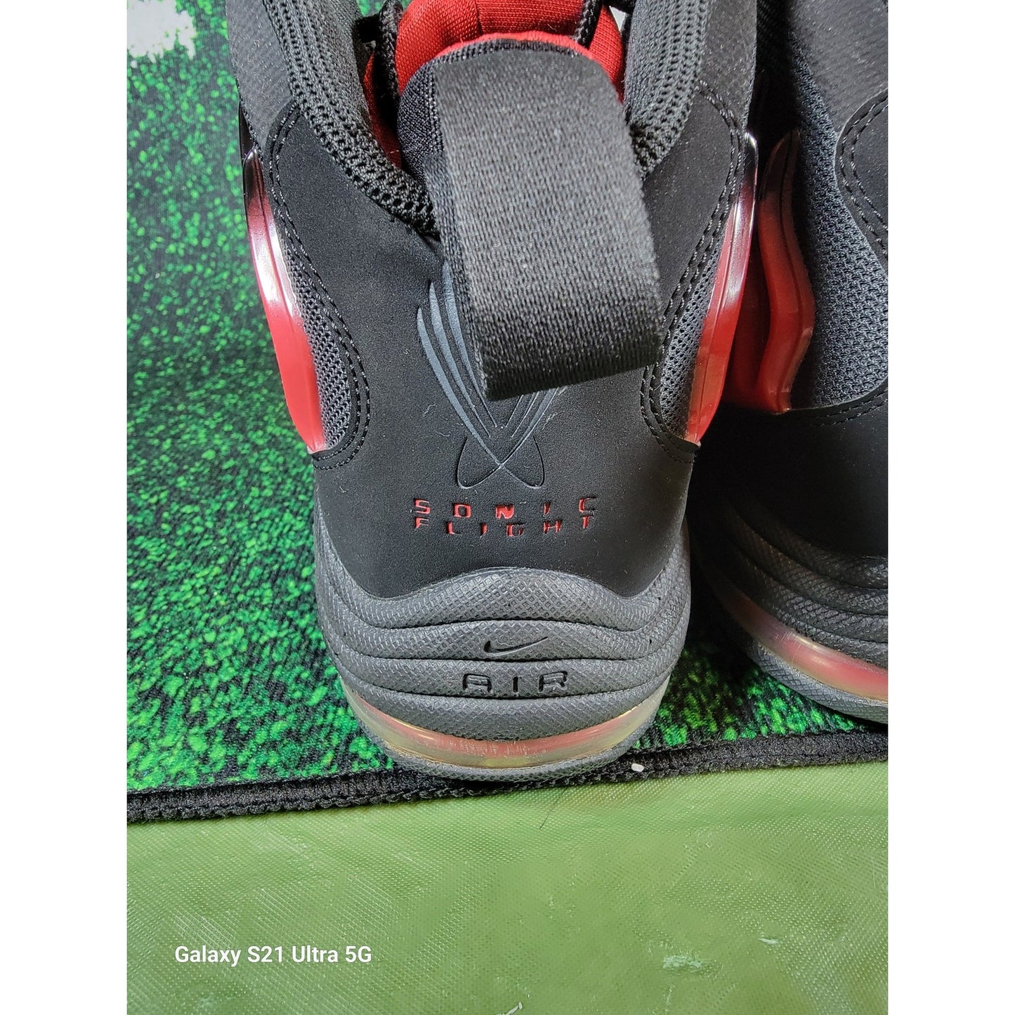 Nike Sonic Flight Black University Red Size 12 6413330022