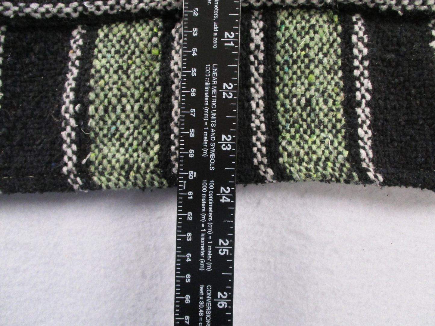 Sunspecs Hoodie Mens Medium Green Black Striped Pullover Knit Baja Pocket5