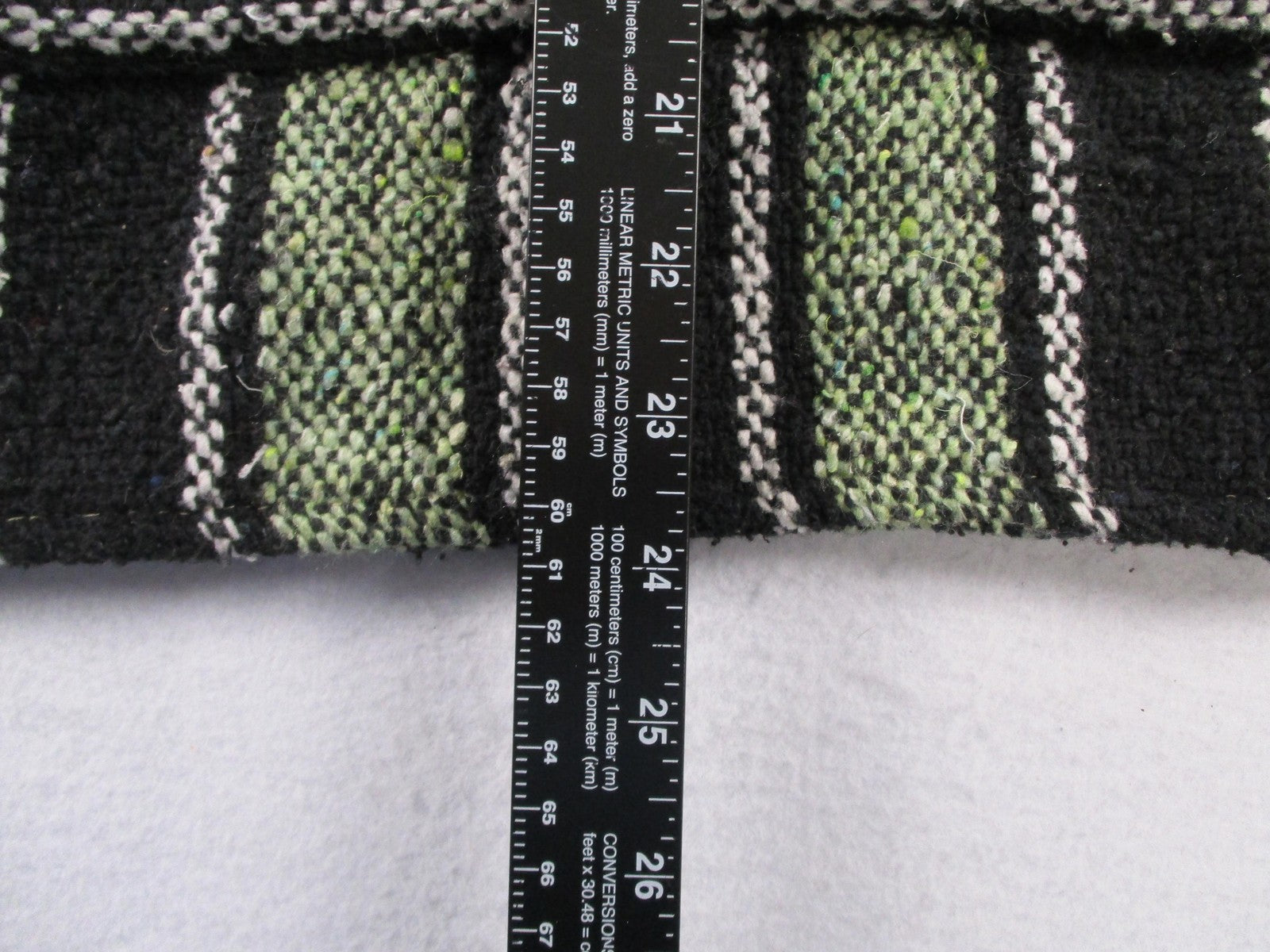 Sunspecs Hoodie Mens Medium Green Black Striped Pullover Knit Baja Pocket5