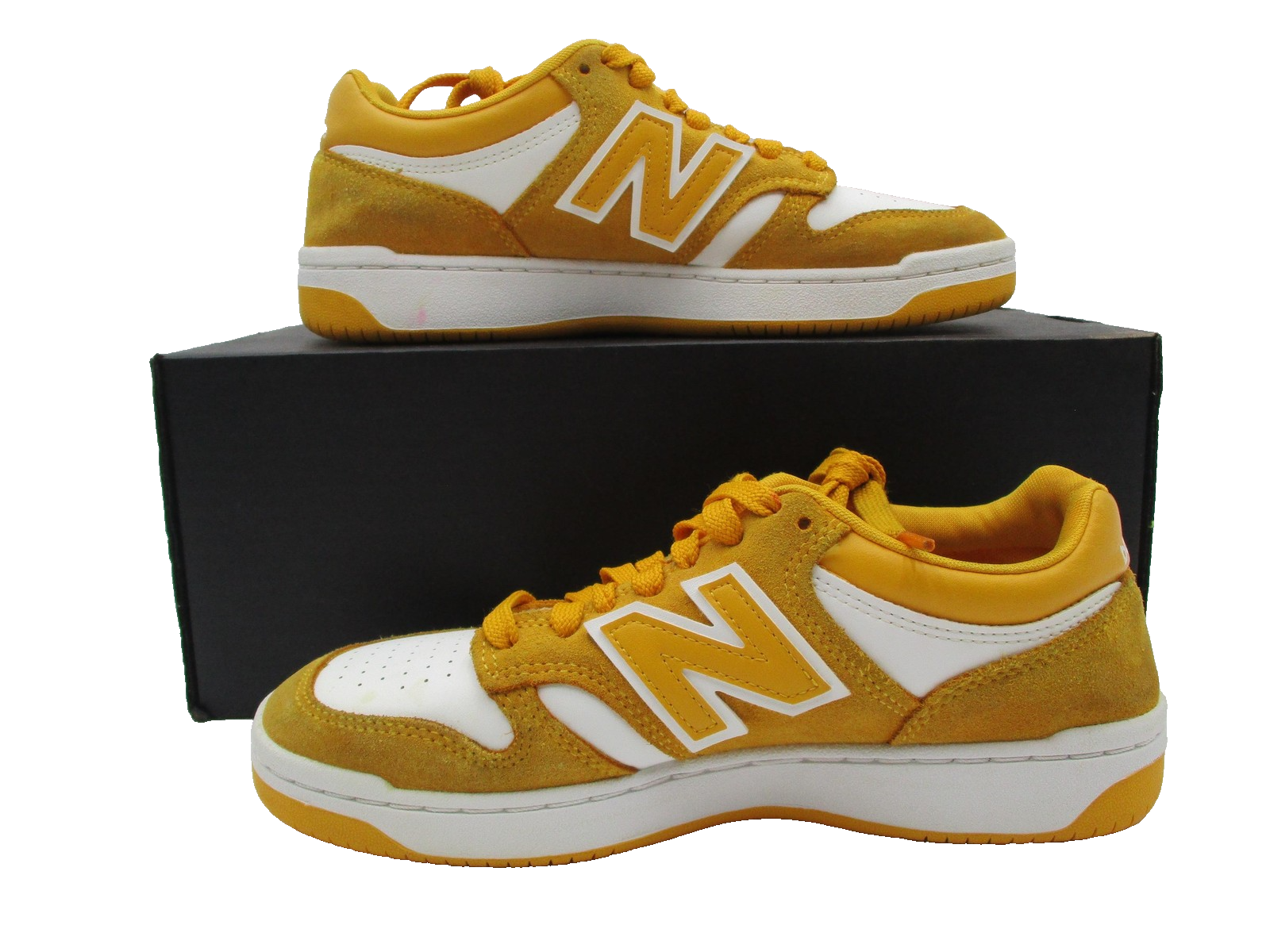 New Balance 480 Shoes Men's Size 6 'Varsity Gold' Suede Sneakers BB480LWA (1F2)2