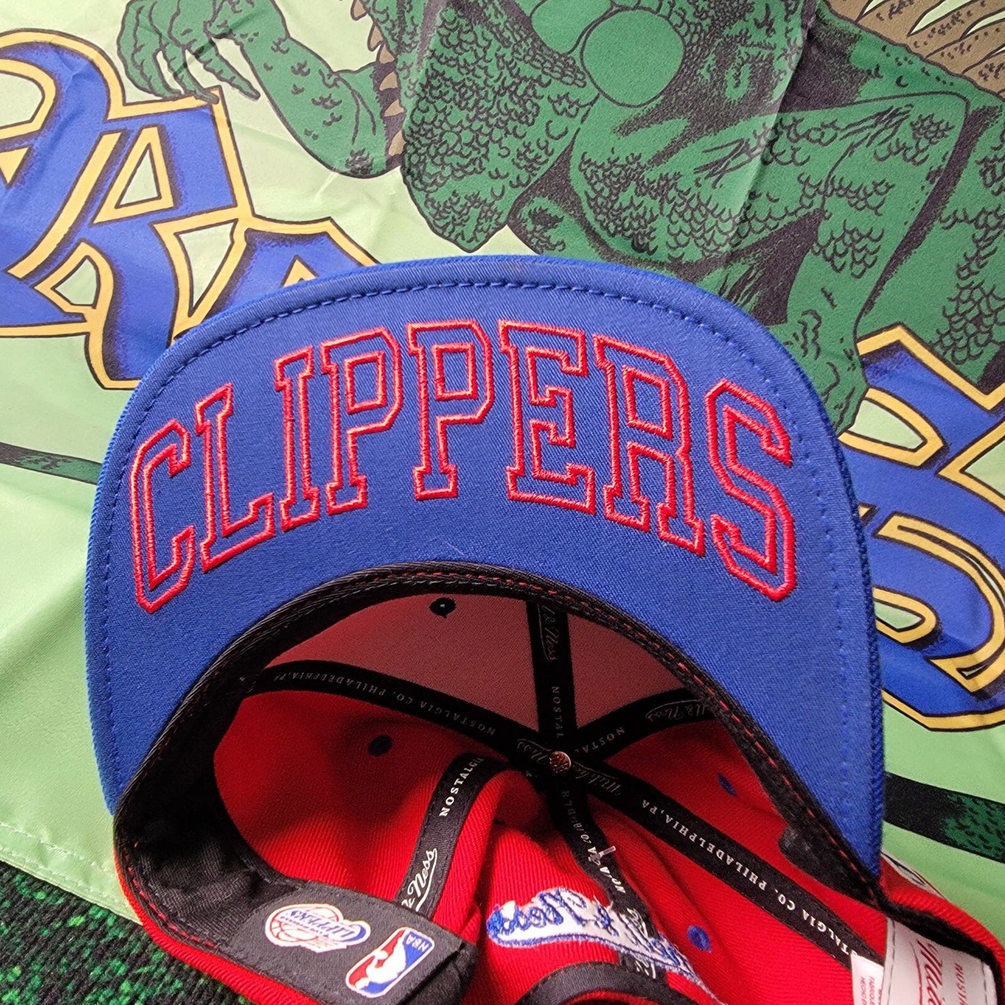 NBA Mitchell & Ness Snapback Los Angeles Clippers Red/Blue Hat Cap4