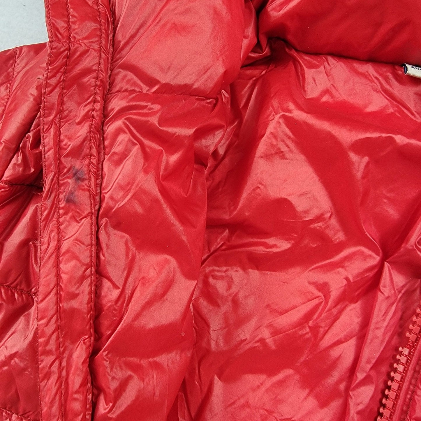 Moncler Kids Eliot Giubbotto Red Down Puffer Jacket Size 8