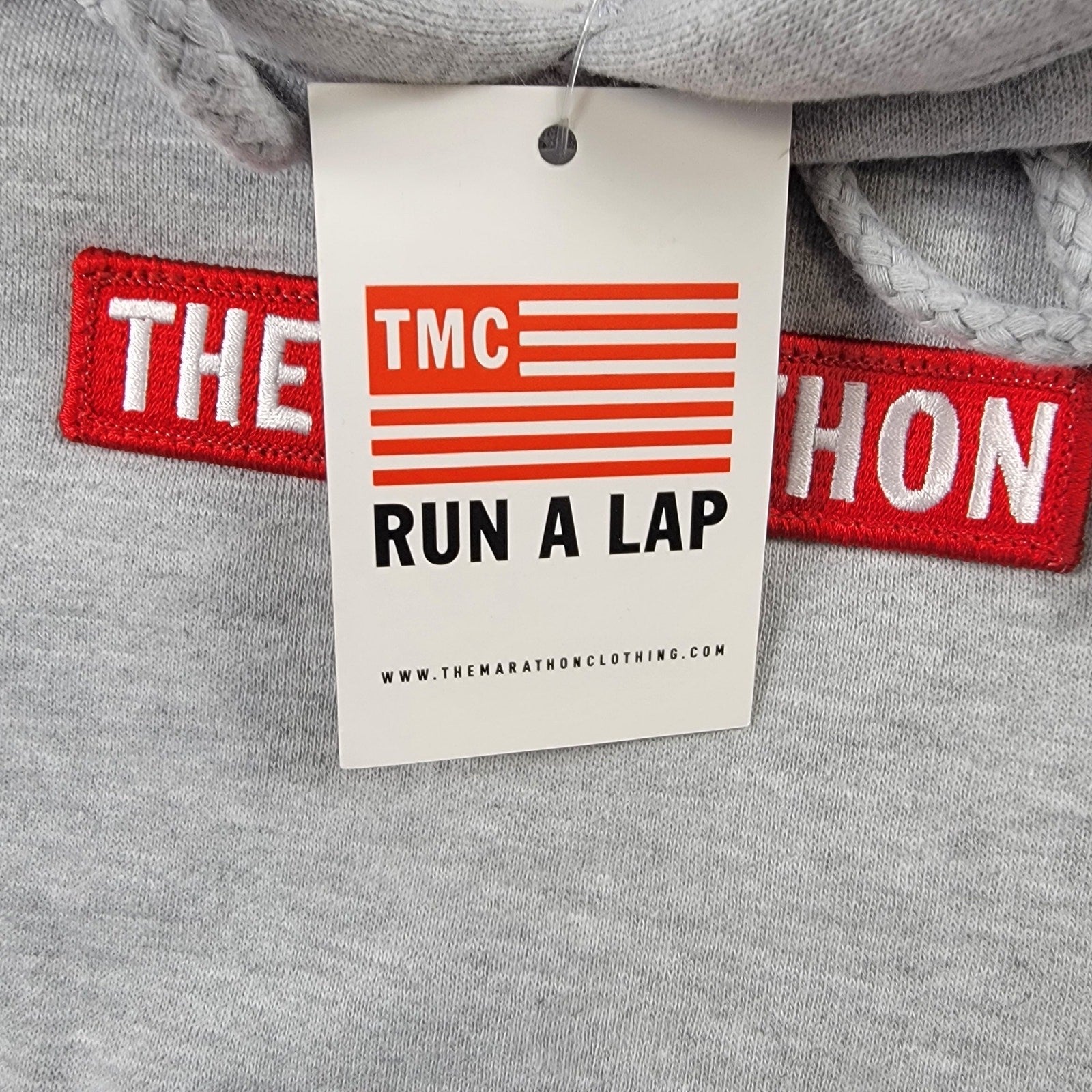 The Marathon Clothing Gray Hoodie Mens Sz S 7