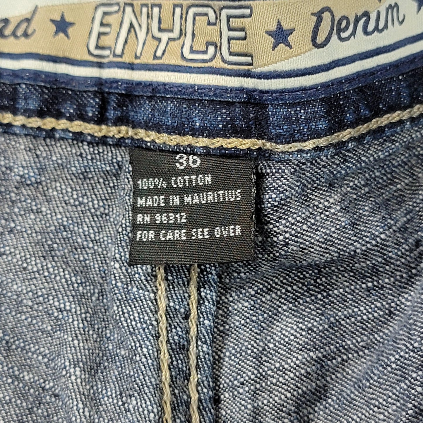 Enyce Jeans Mens 36 Blue Carpenter Utility Cargo Multi Pocket Baggy Y2K