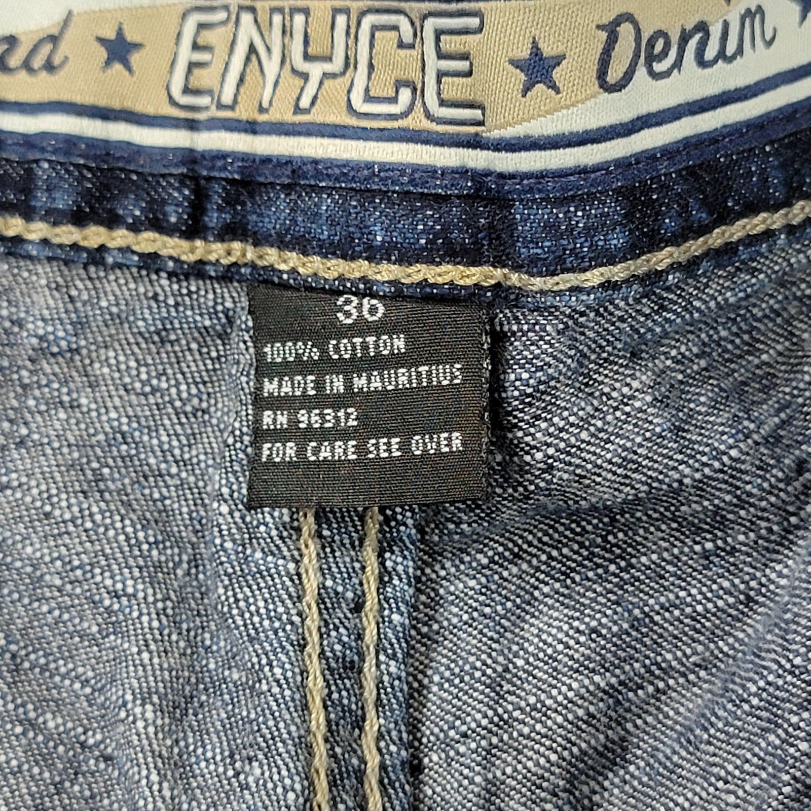 Enyce Jeans Mens 36 Blue Carpenter Utility Cargo Multi Pocket Baggy Y2K