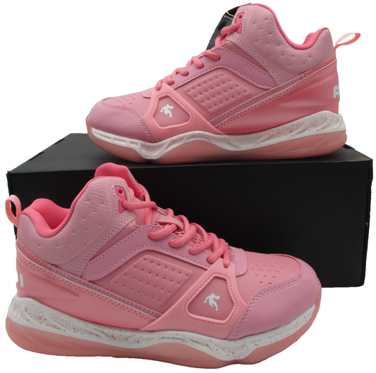 AND1 Shoes Kids Size 5 Pink Mid Top Basketball Sneakers Athletic GGA143GX001 1S10