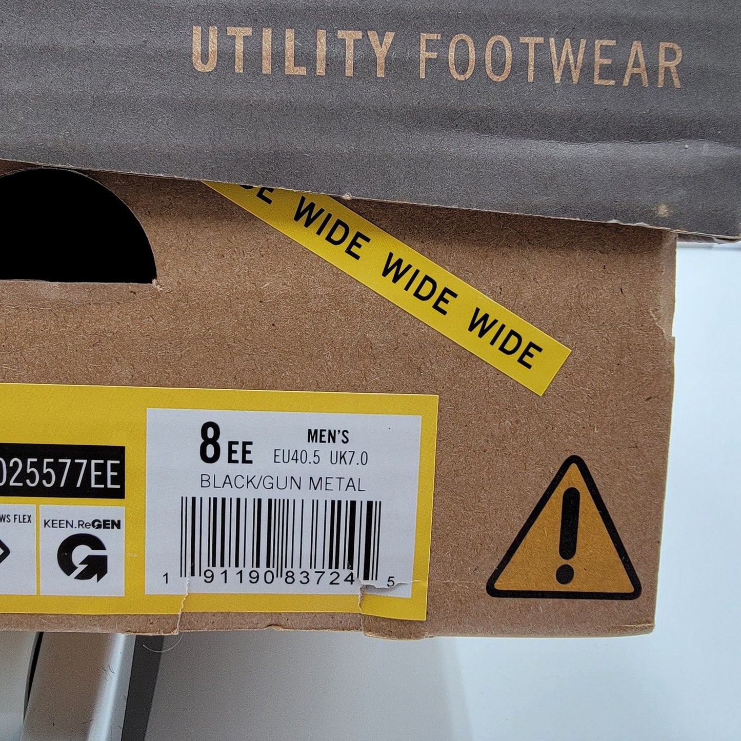 Keen Utility Kansas City KBF Men Shoes Black Comp Toe Sz 8EE7