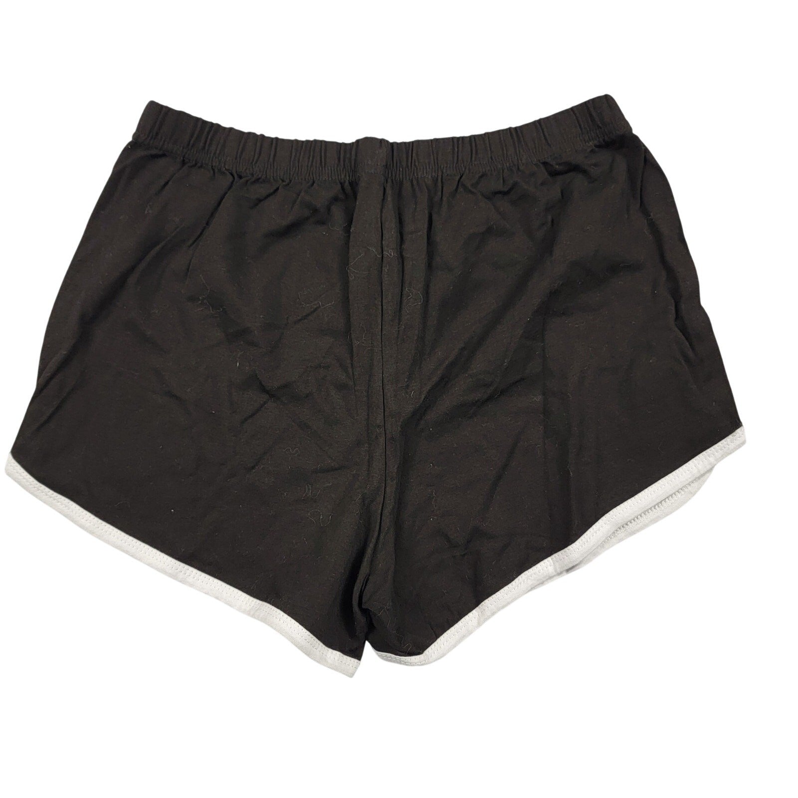 URATOT Youth Black Sport Shorts Size L Cotton Blend Gym Running Activewear