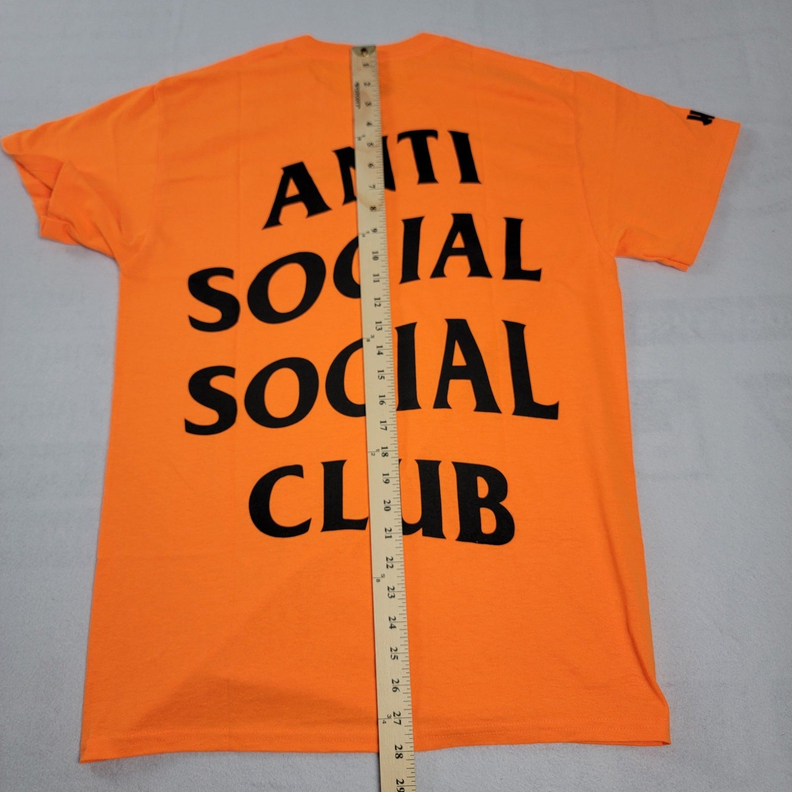 Anti Social Social Club ASSC 'Paranoid' Orange Tee  Size M