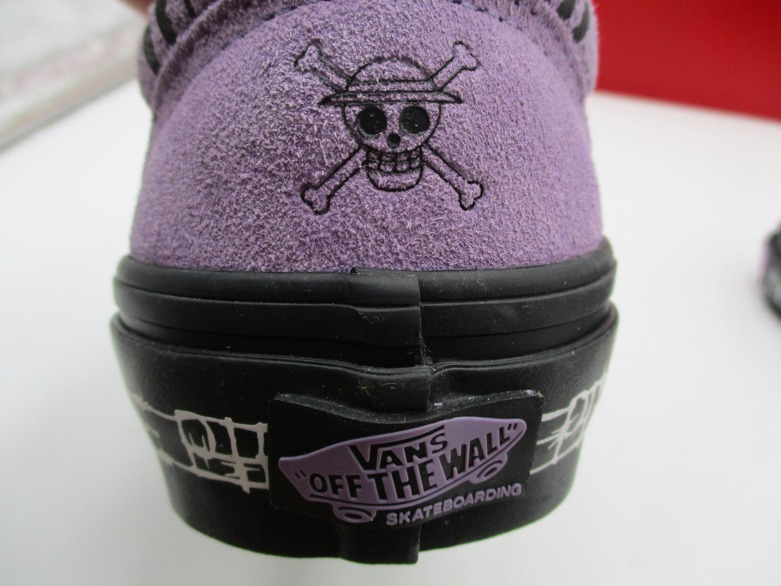 Vans One Piece Nico Robin Shoes Mens Sz 4.5 Purple Black Skateboarding Anime 1J110