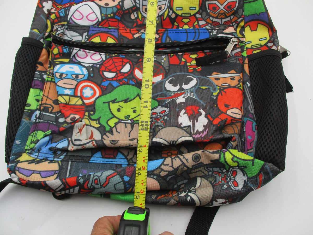 Marvel Backpack Boys Large Multicolor Superhero Print Padded School Bag Avengers10