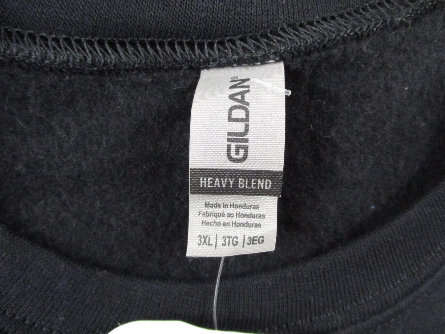 Gildan Heavy Blend Sweatshirt Mens 3XL Black Boo At Night Zombie Crew Graphic2