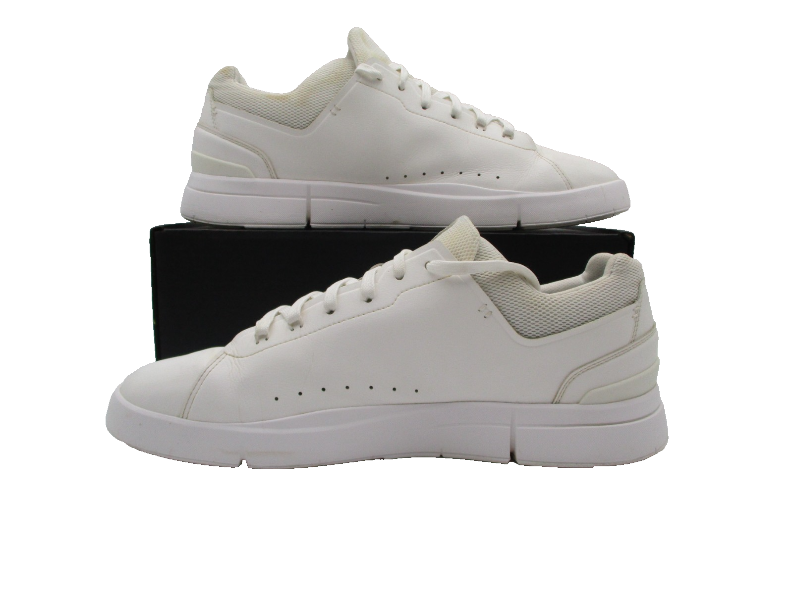 On THE ROGER Advantage Men’s White Leather Sneakers Size US 14 3MD10642351 (1B3)1