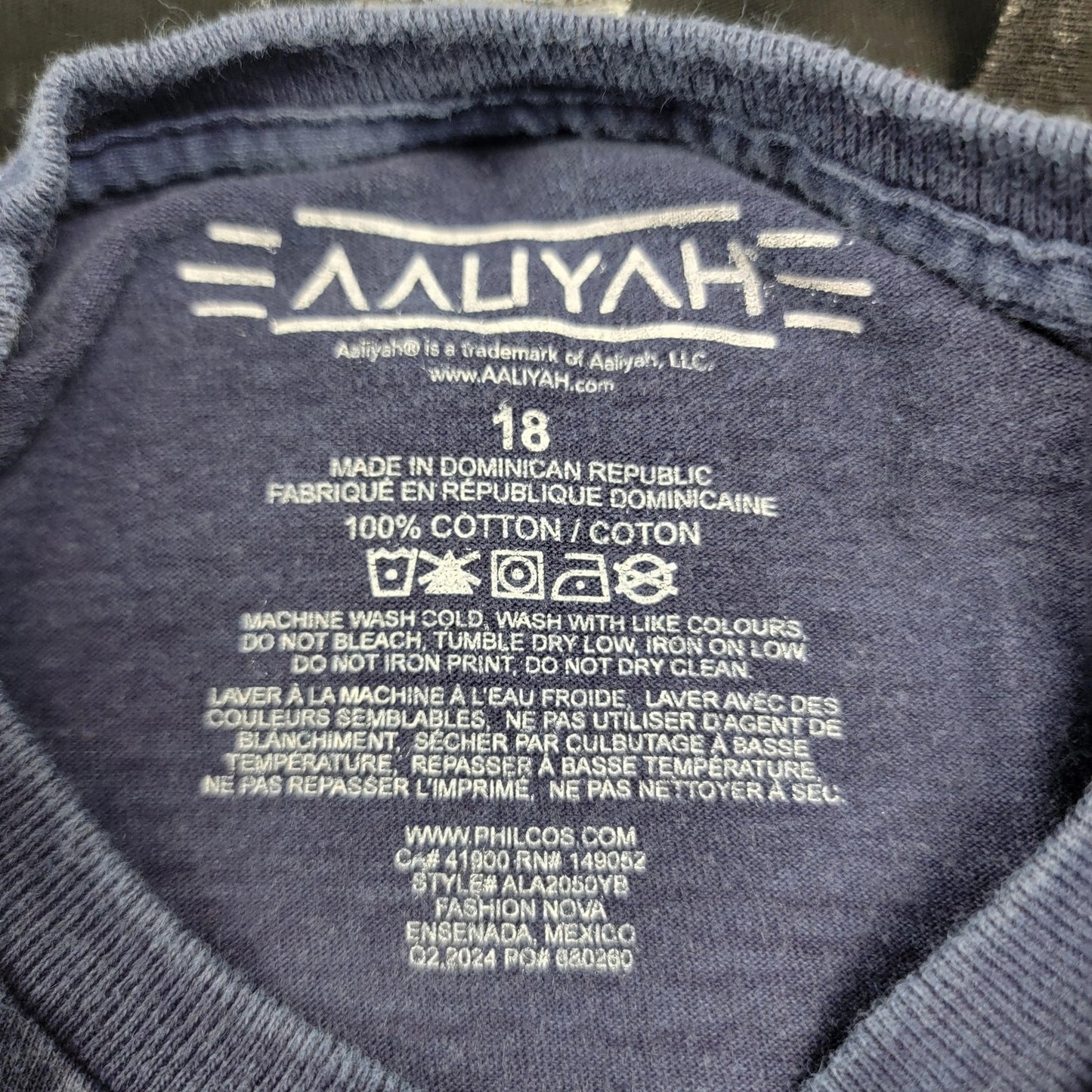 2 Pack Aaliyah Shirt Womens Small Blue & Black R&B Queen Graphic Tee