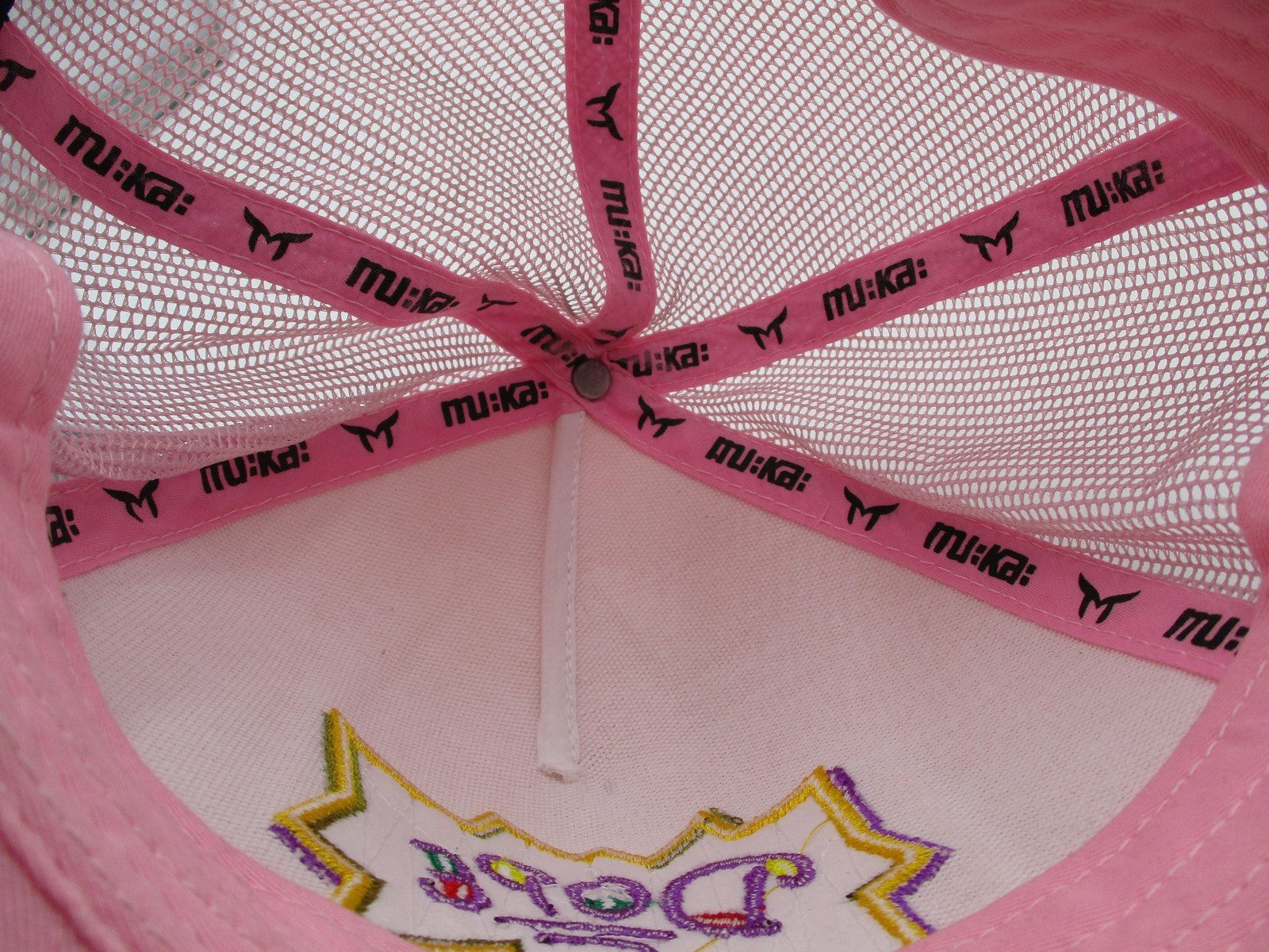 Mu:ka Dope Hat Cap Snap Back Pink Mesh Trucker Embroidered Comic One Size Mens7