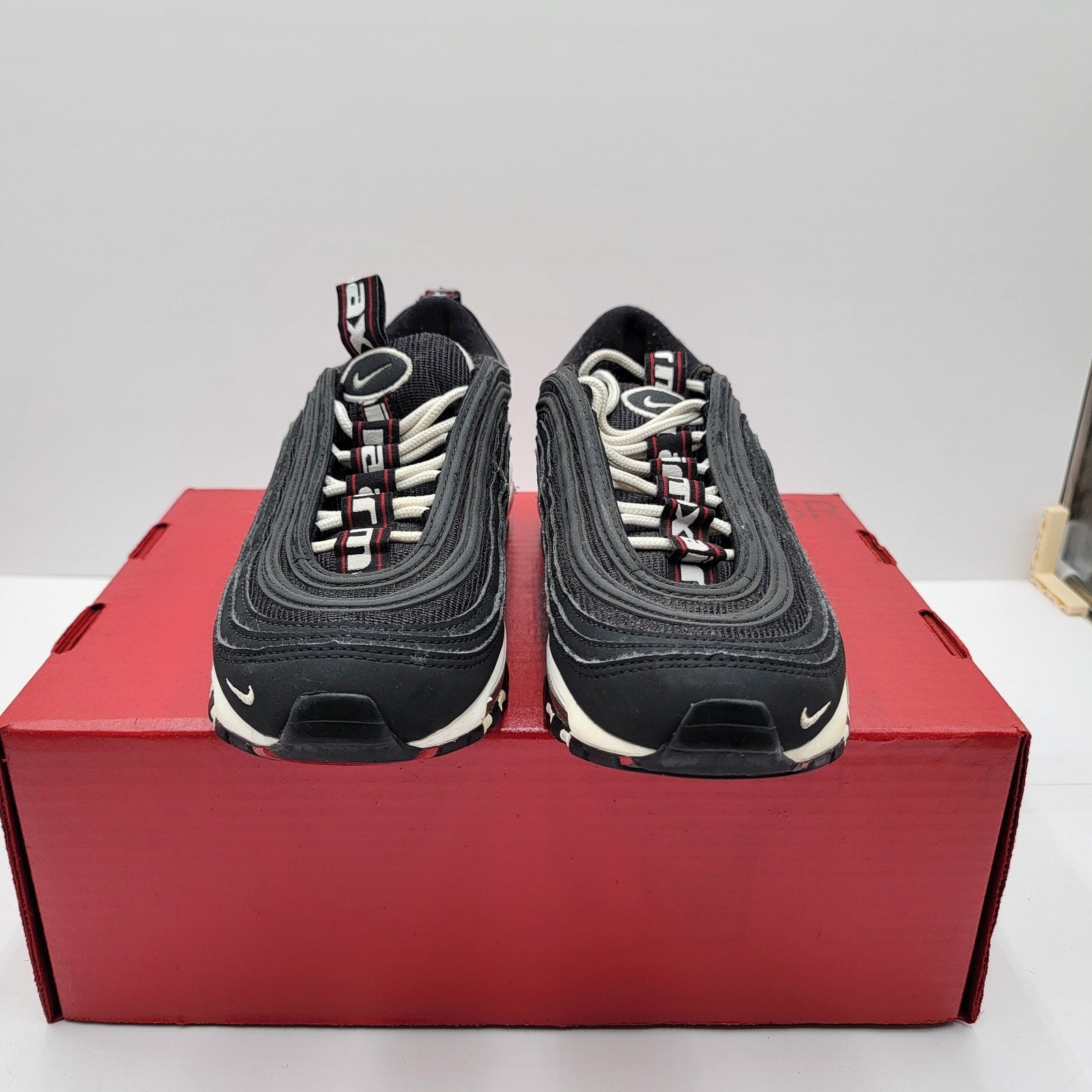 Nike Air Max 97 SE GS 'Black White' Sz 6Y AV3180 001