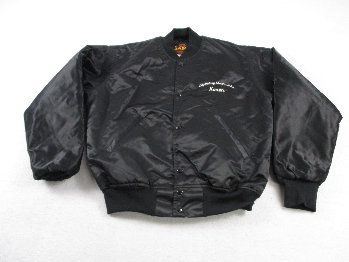 Game Sportswear Jacket Womens Medium Black Nylon Legendary Motorworks Corvette0