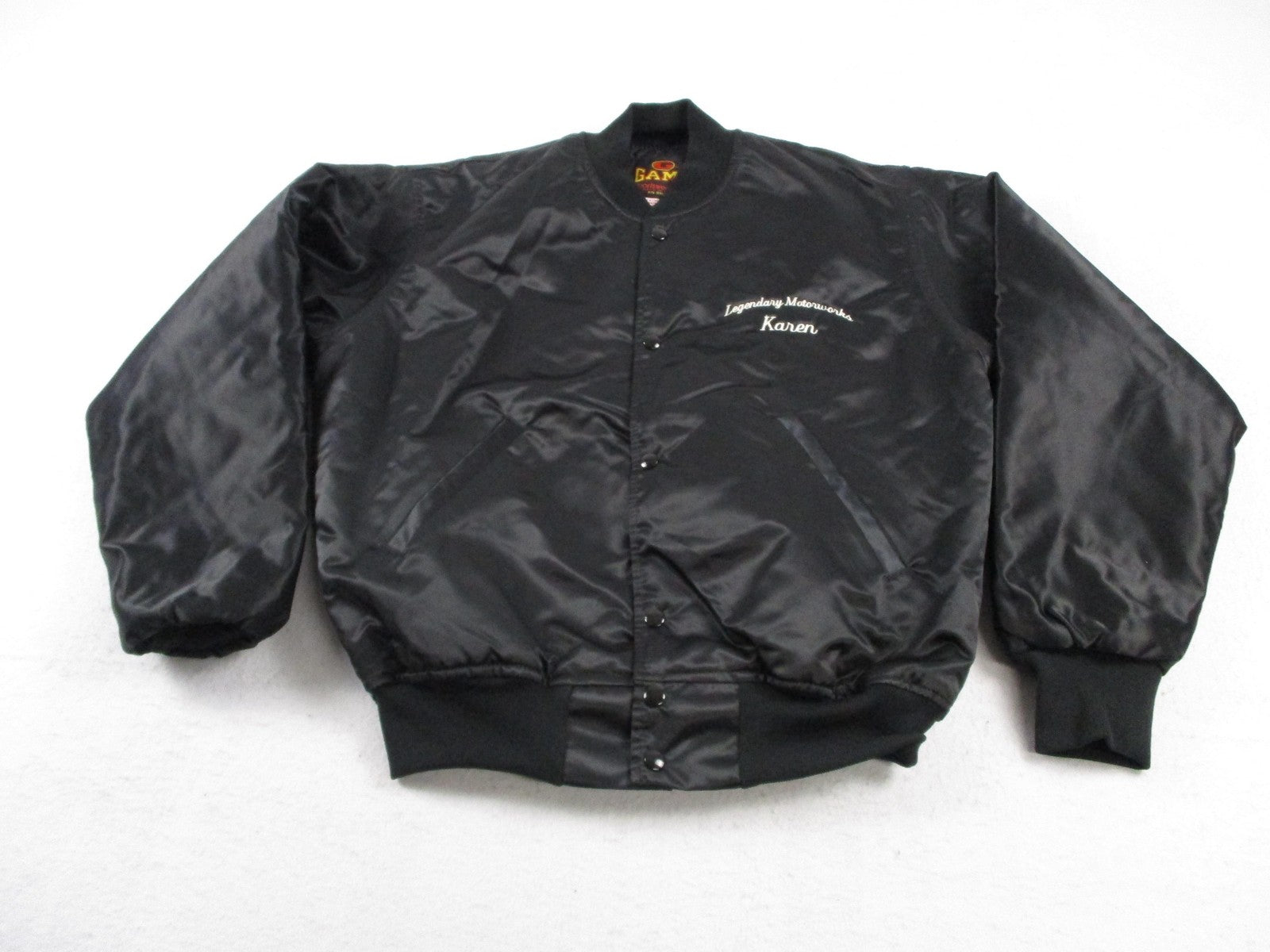 Game Sportswear Jacket Womens Medium Black Nylon Legendary Motorworks Corvette0