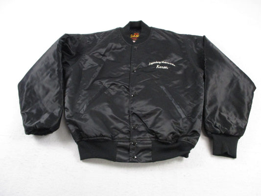 Game Sportswear Jacket Womens Medium Black Nylon Legendary Motorworks Corvette0