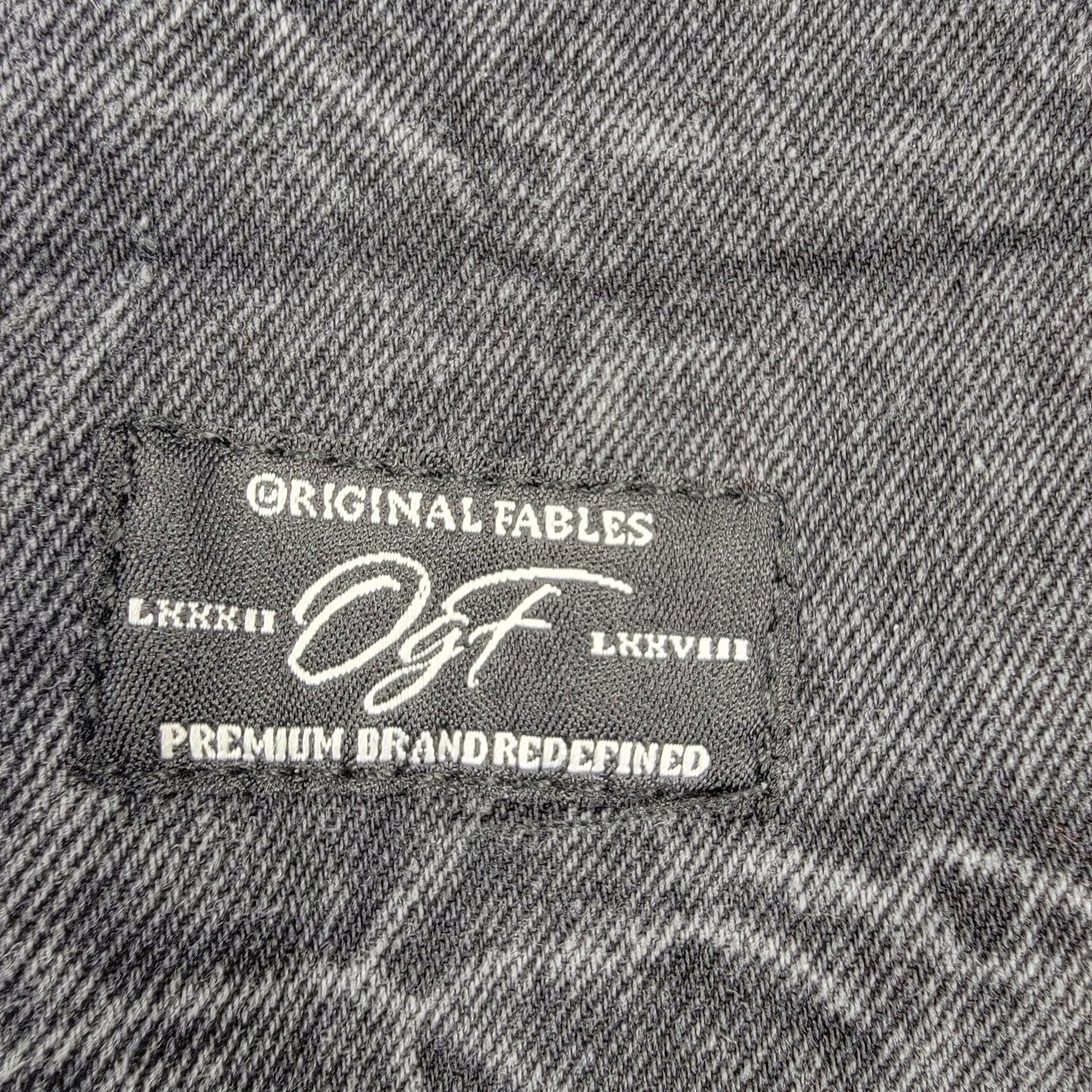 Original Fables Denim Short Sleeve Shirt Black Sz M