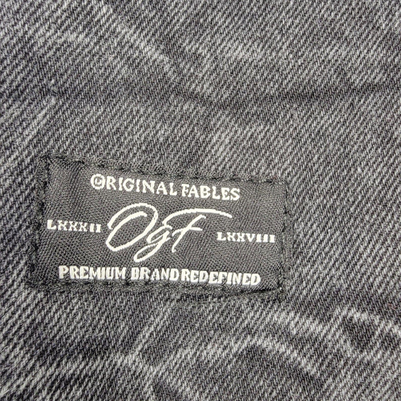 Original Fables Denim Short Sleeve Shirt Black Sz M