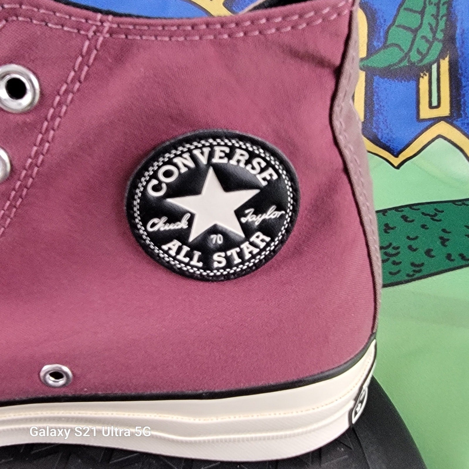 Converse Chuck Taylor AllStar Hi Plant Color Patchwork Rose Taupe 170682C Sz 85
