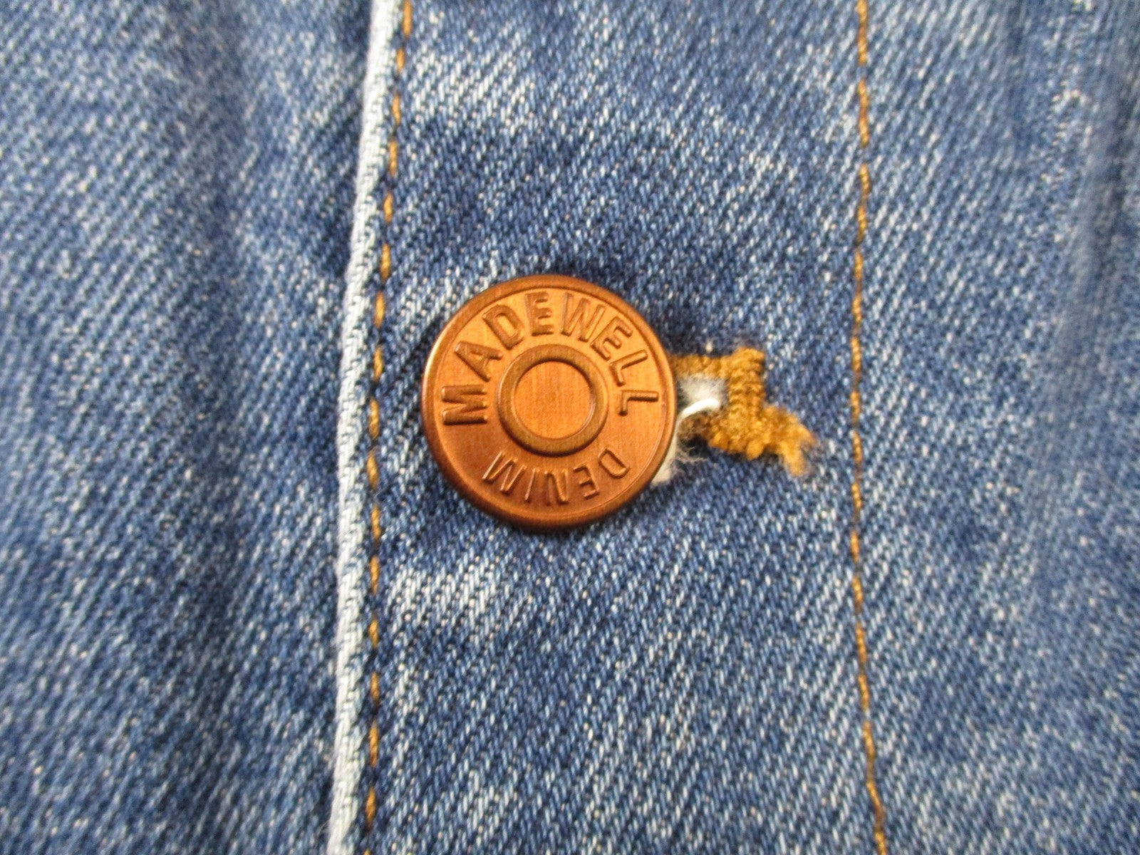 Madewell Jeans Womens 24 Blue High Rise Straight Button Fly Stretch Denim 14575