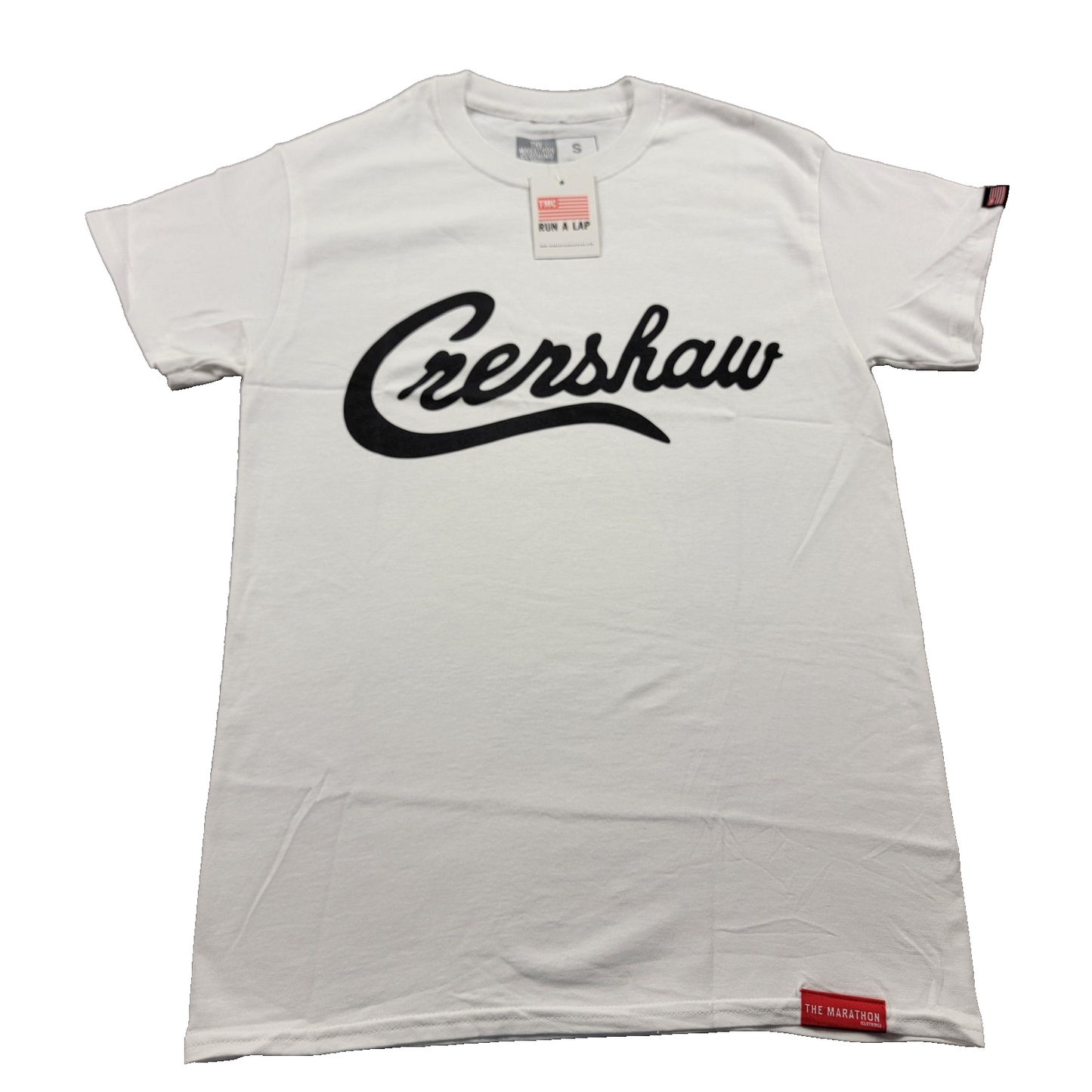 The Marathon Clothing Crenshaw Shirt Mens Small White Graphic Tee Streetwear0