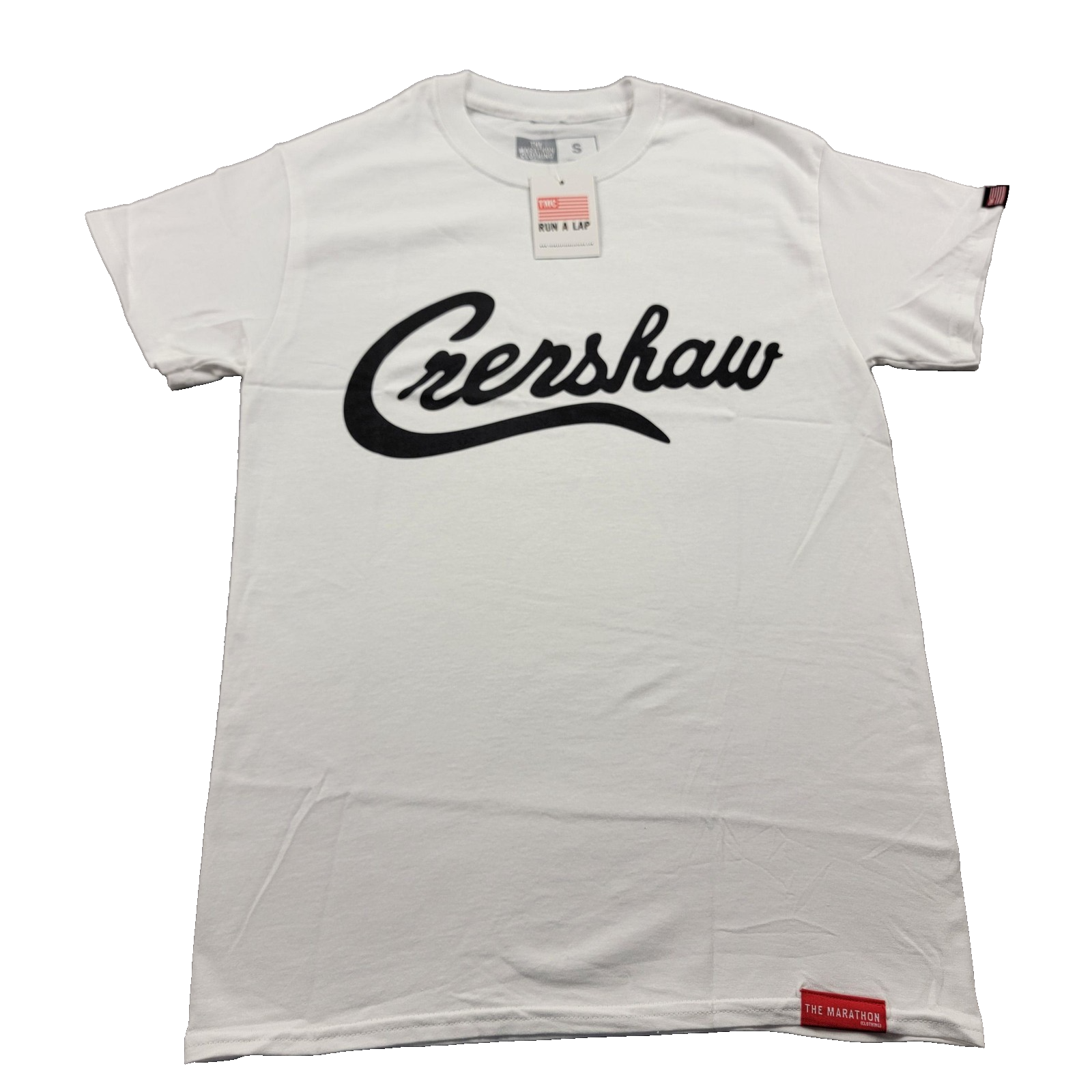 The Marathon Clothing Crenshaw Shirt Mens Small White Graphic Tee Streetwear0