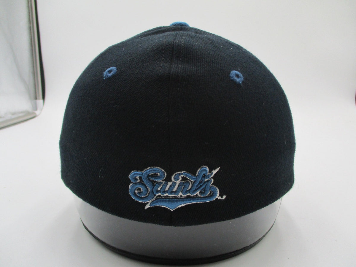 Saints Hat Cap Fitted Mens Small Blue Zephyr Stretch Fit Embroidered Script7