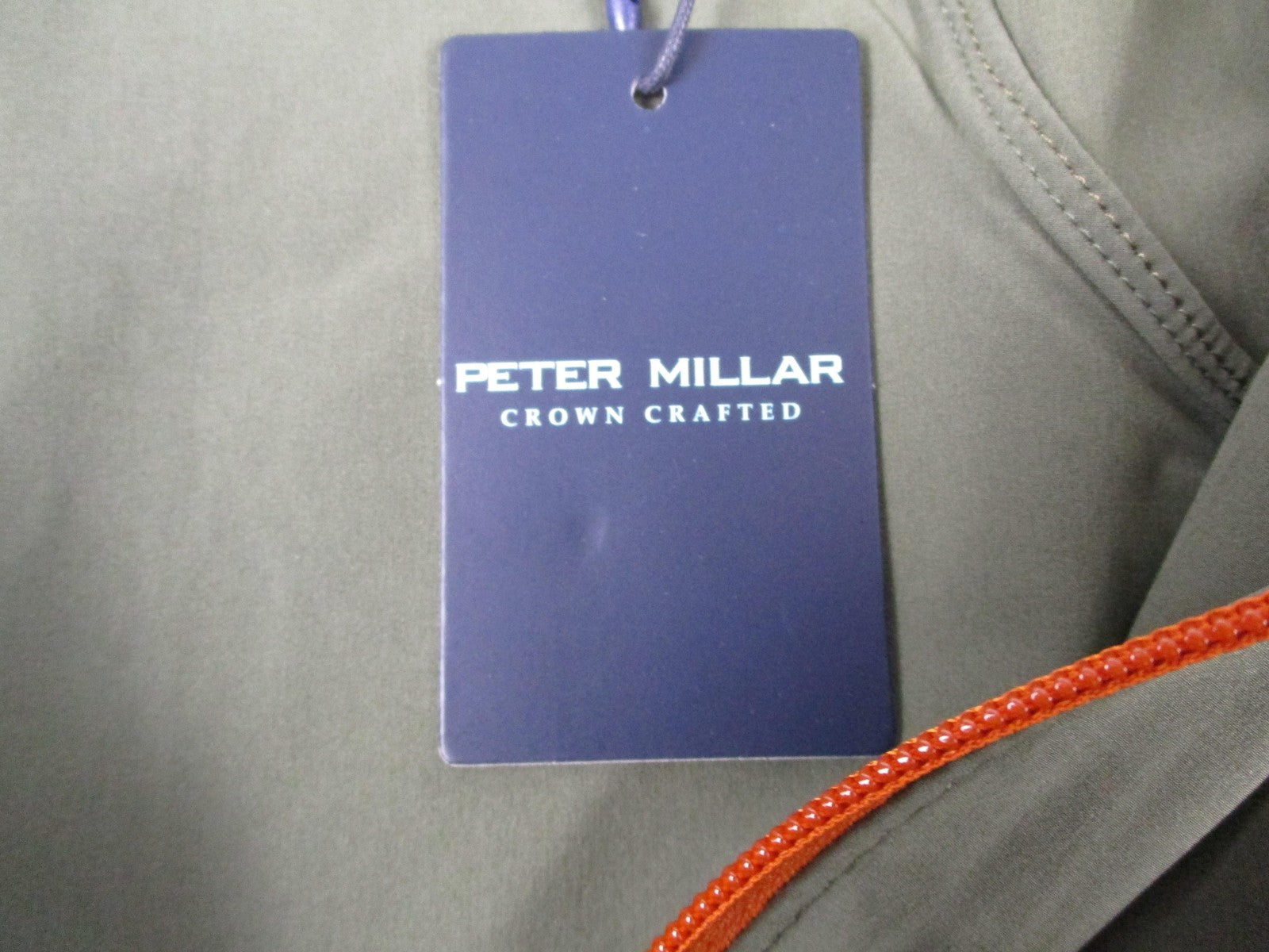 Peter Millar Crown Crafted Jacket Mens XL Green 1/4 Zip Golf Windbreaker 132111
