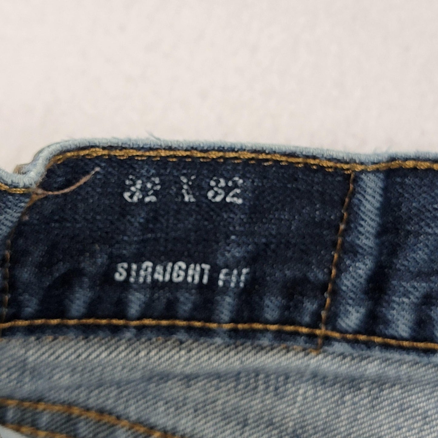 Nautica Jeans Mens 32x32 Blue Straight Fit Denim 5 Pocket Classic 1P3034M