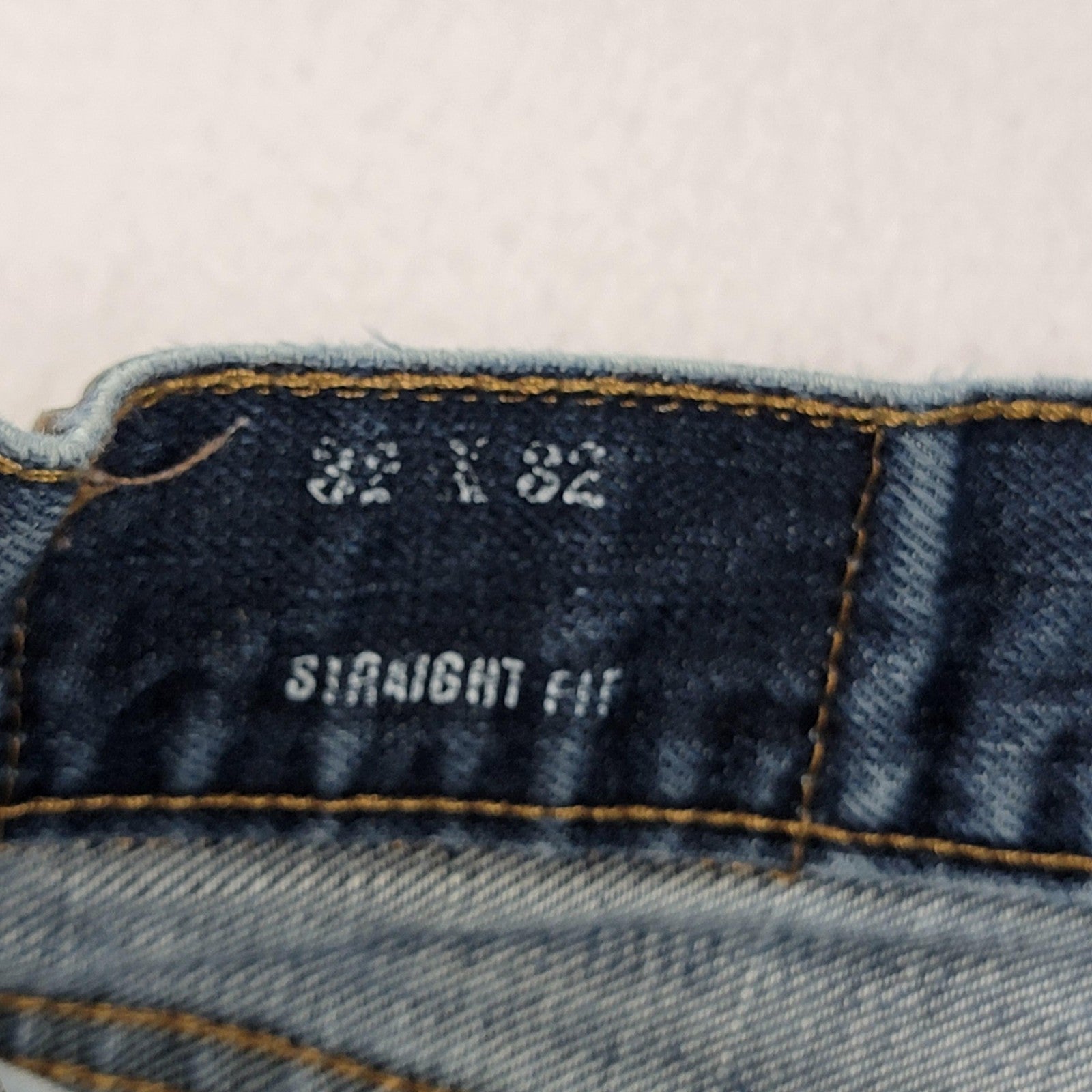 Nautica Jeans Mens 32x32 Blue Straight Fit Denim 5 Pocket Classic 1P3034M