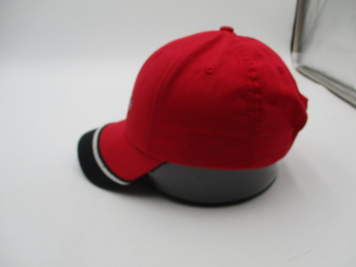 Wrangler Hat Cap Strap Back Mens One Size Red Black Twill Embroidered Logo3