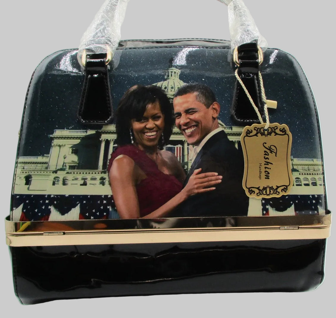Fashion Handbags Satchel Michelle Obama Womens Multicolor Patriotic Graphic USA1
