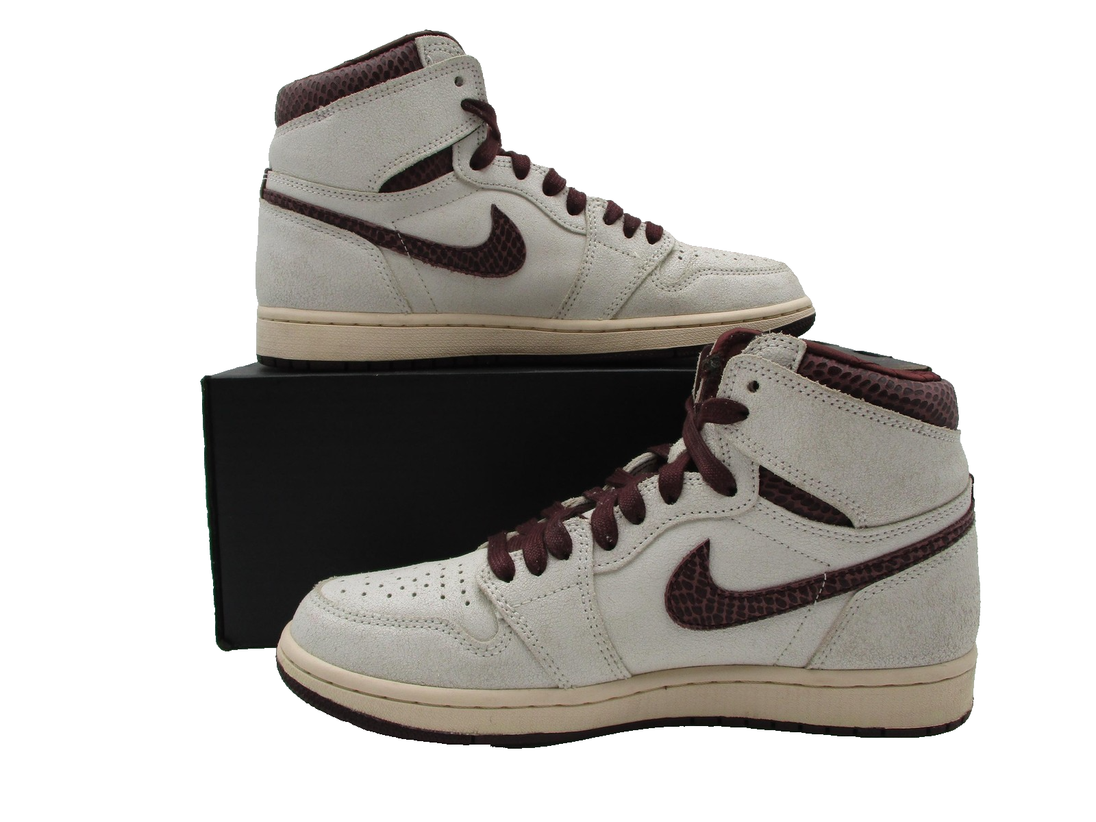 Nike Air Jordan 1 High OG A Ma Manière Men's Size 8 Sail Burgundy DO7097-100 1G12