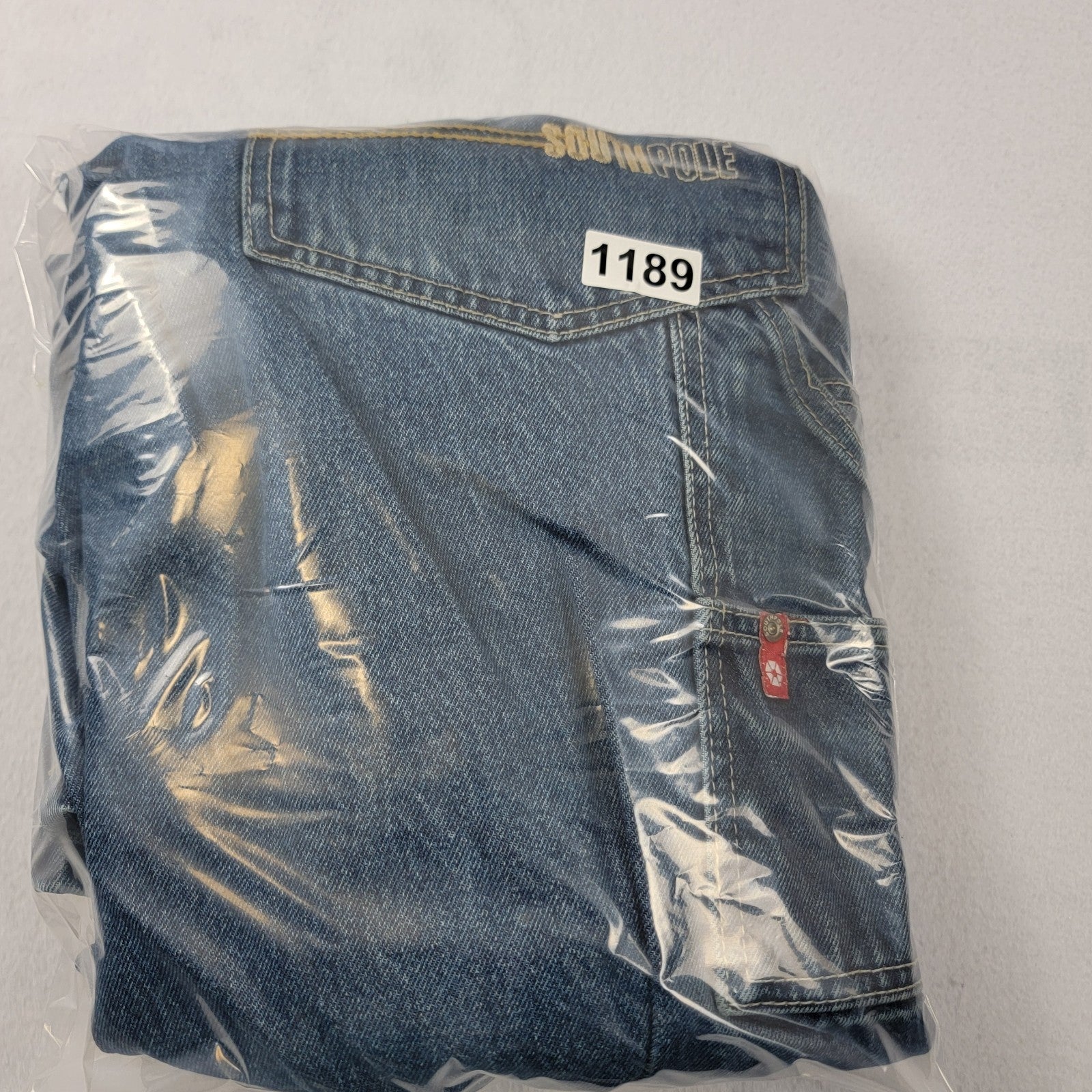 Southpole Jeans Men 36 Blue Denim Carpenter Baggy Loose Fit Hammer Loop Y2K 118913