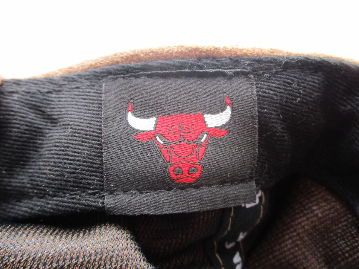 Chicago Bulls Hat Cap Snap Back One Size Brown NBA Basketball Mens Ultra Game15